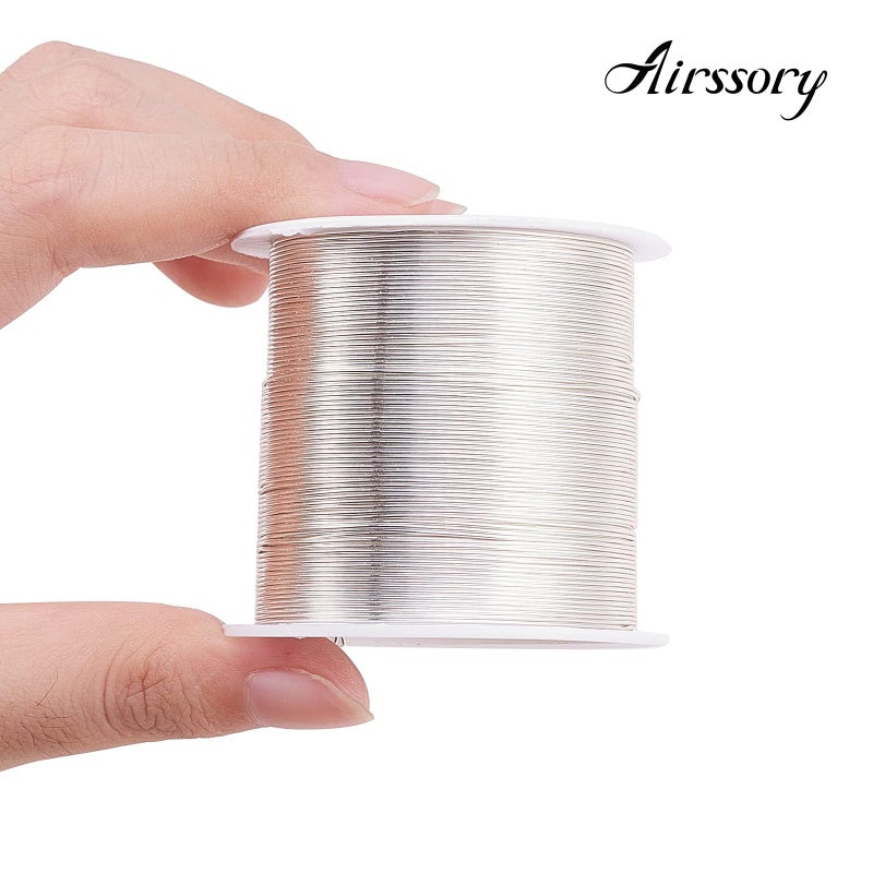 Airssory 0.5mm/24-Guage Copper Metal Beading Wire Long-Lasting Plated for Wrapping Twist Ties DIY Craft Jewelry Making - 75-Feet/25-Yard - Image 3